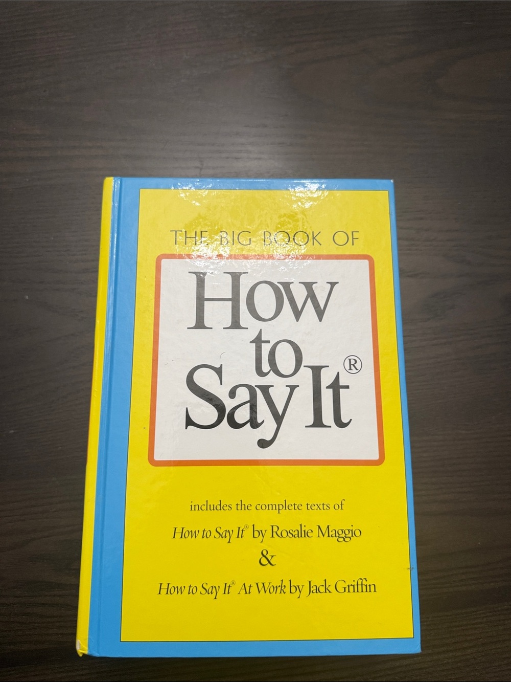 How to Say It Hardcover Reference Book - Yellow & Blue
